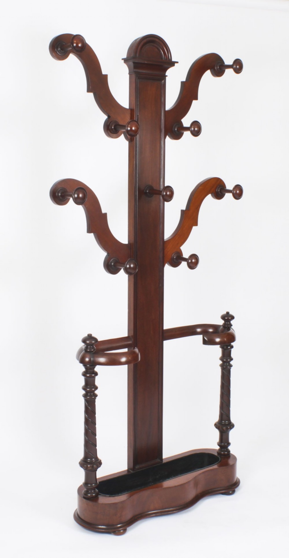 Antique Victorian Inlaid Mahogany Architects Desk by Edwards & Roberts 19th C