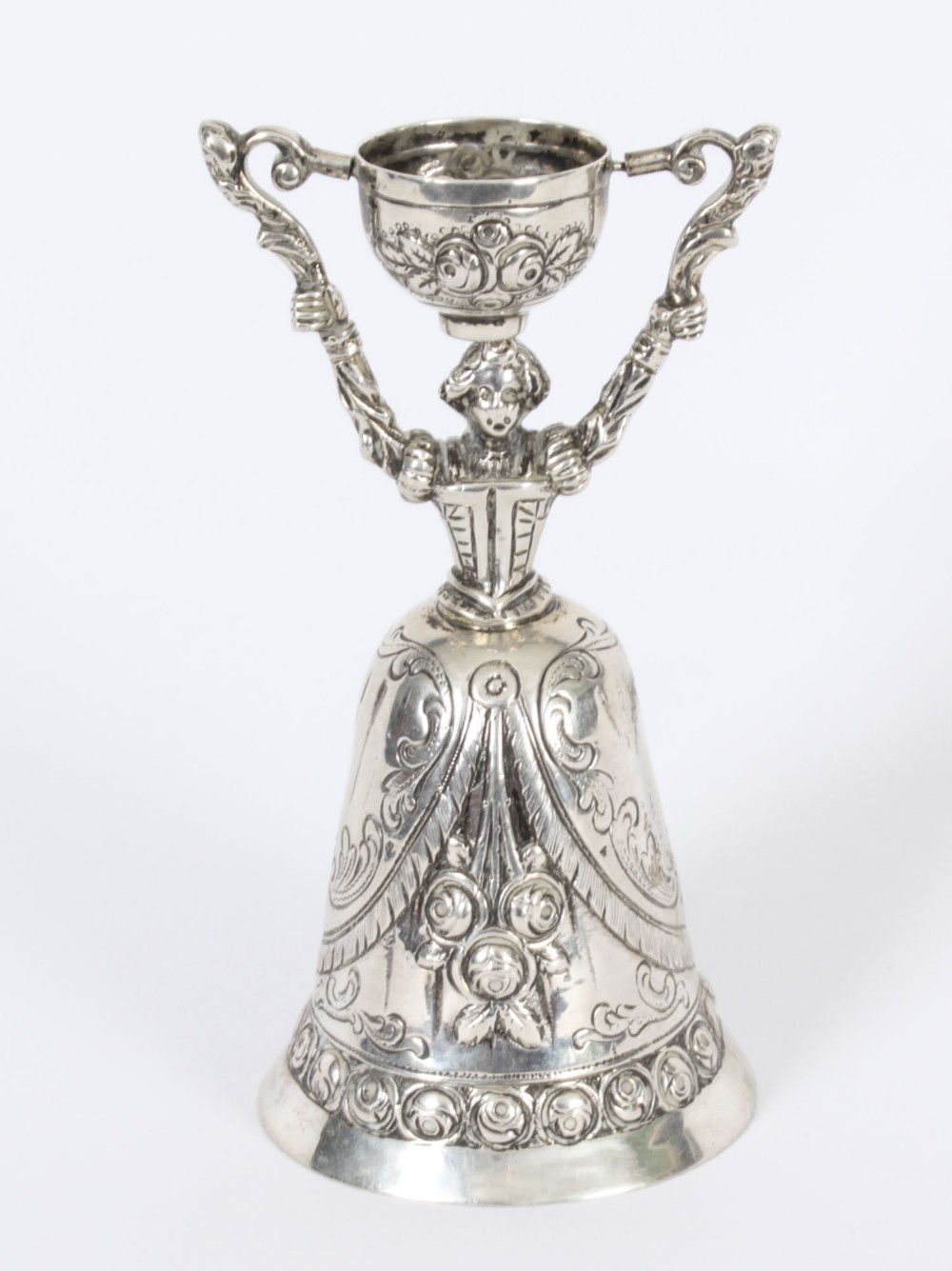 Antique Dutch Silver Marriage Cup 19th C