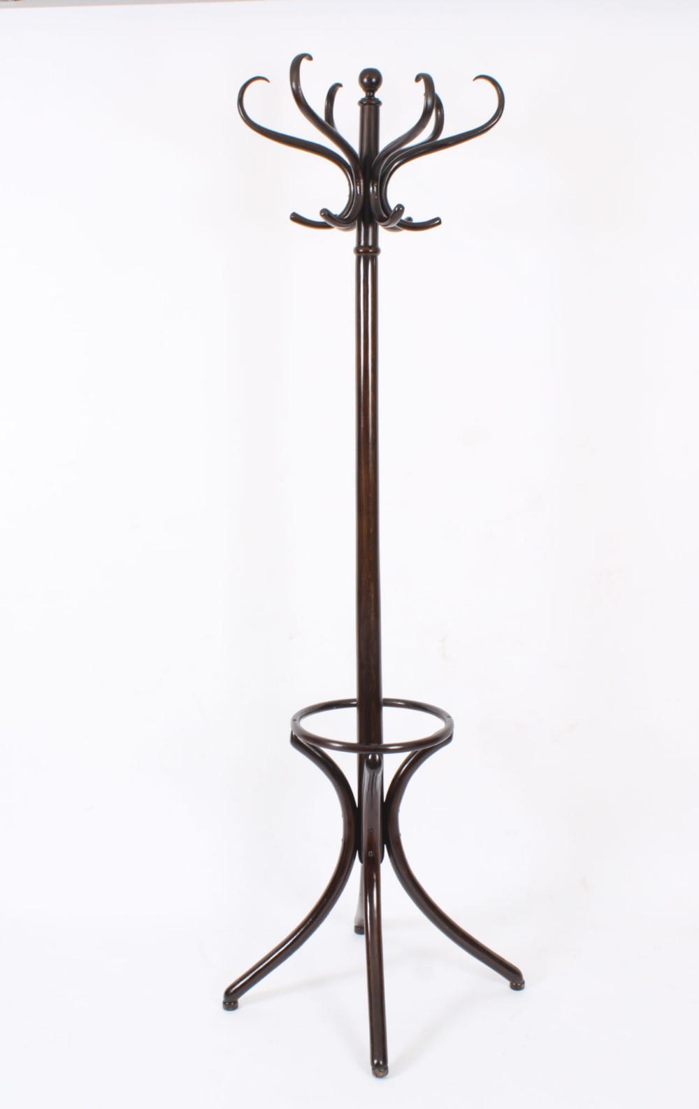 Antique Victorian Hall Umbrella Coat Bentwood Stand 19th Century