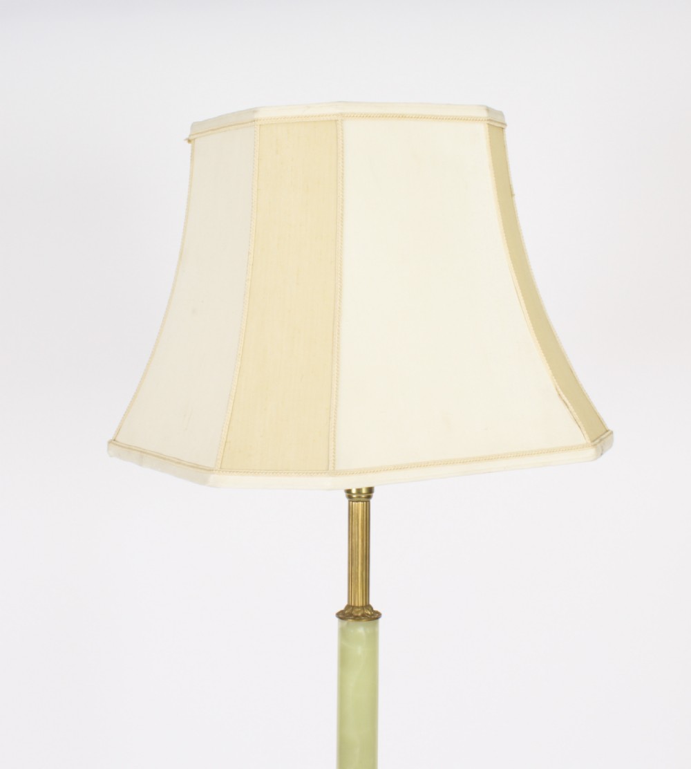 Antique Edwadian Onyx and Ormolu Floor Standard Lamp circa 1900 View II