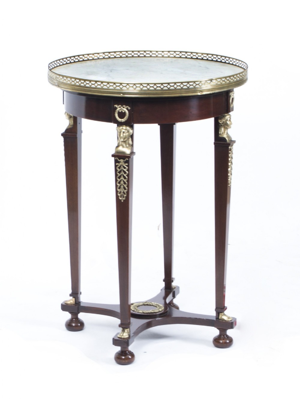 Antique French Empire Marble & Ormolu Occasional Table c.1830