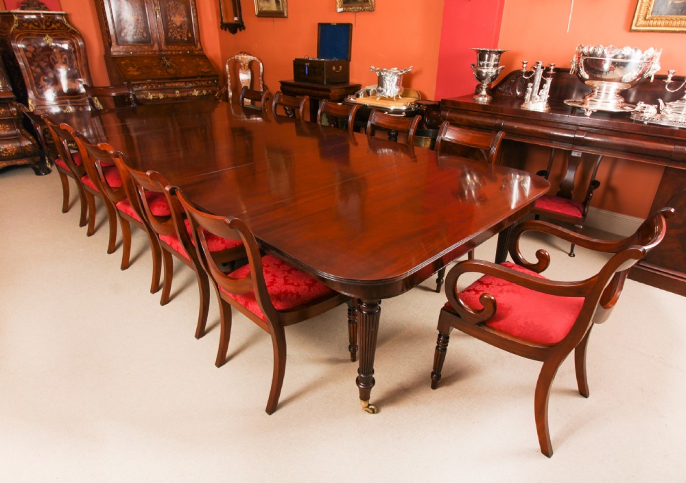 Antique 12ft Imperial Style Extending Dining Table C1810 19th C View V