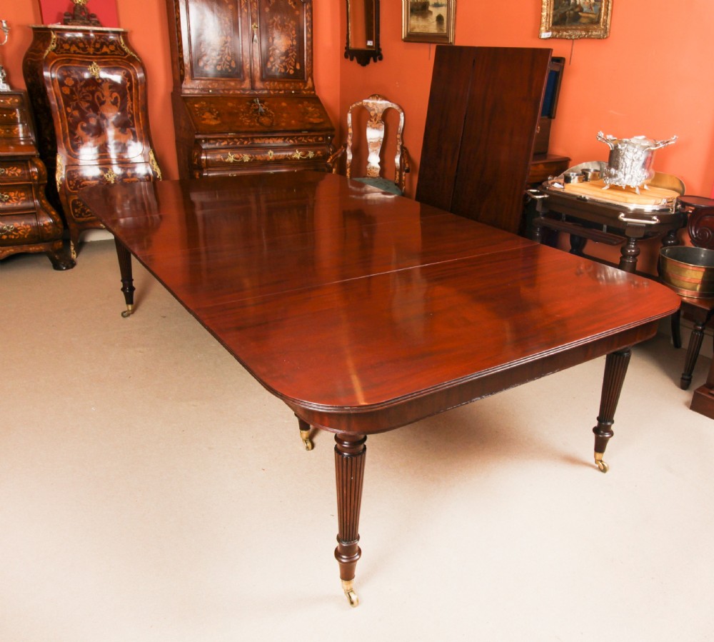 Antique 12ft Imperial Style Extending Dining Table C1810 19th C View VI