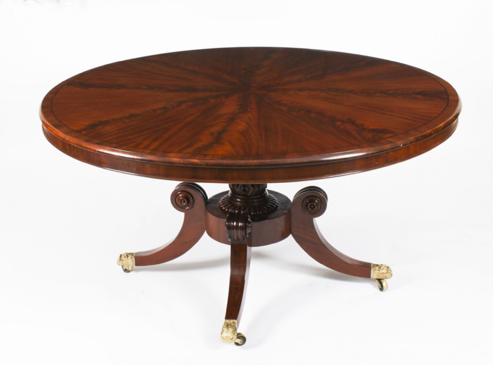 Antique George IV Loo Breakfast Dining Table Gillows Circa 1820 19th C