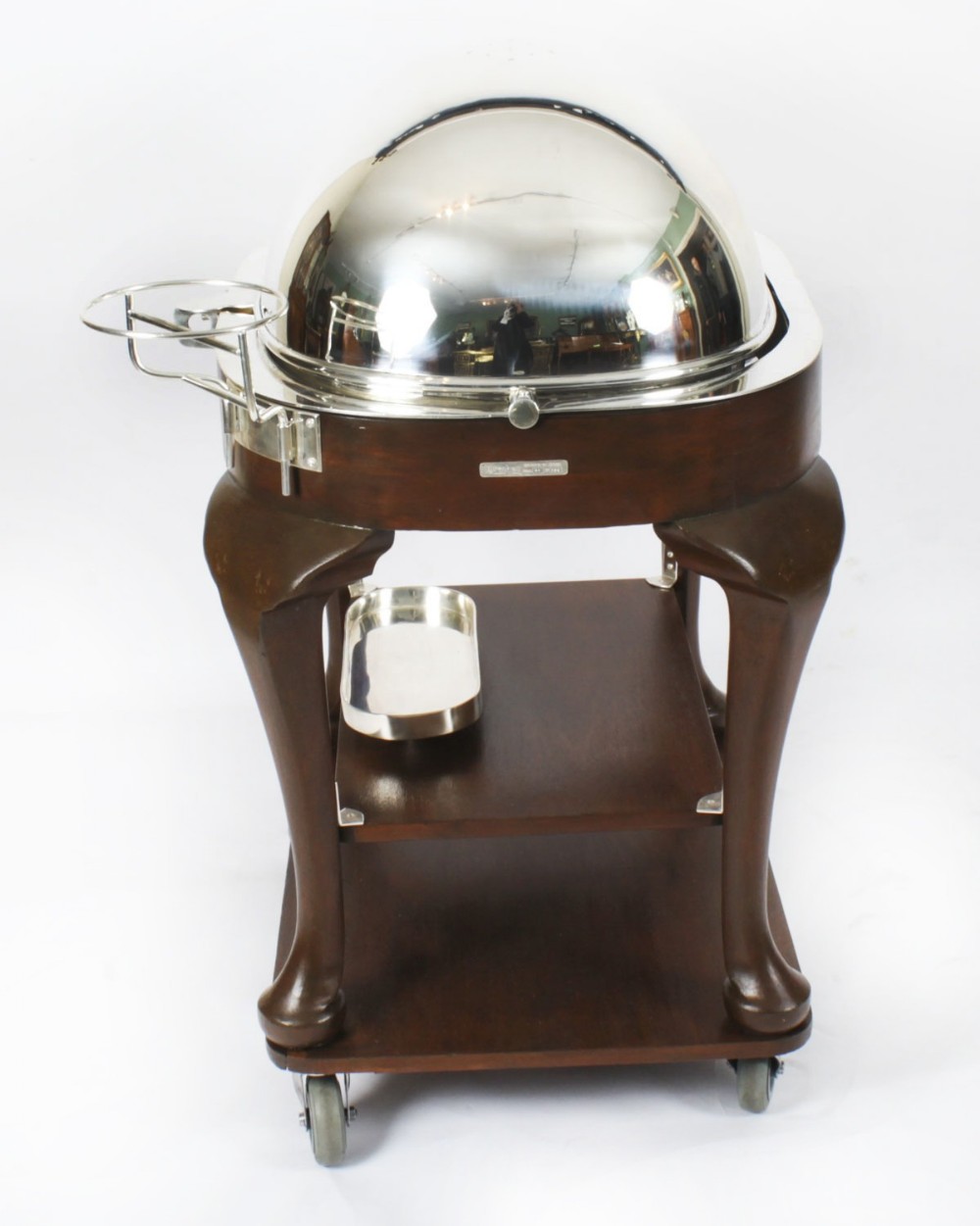 Antique Art Deco Drakes D6 Silver Plated Beef Carving Trolley C1930