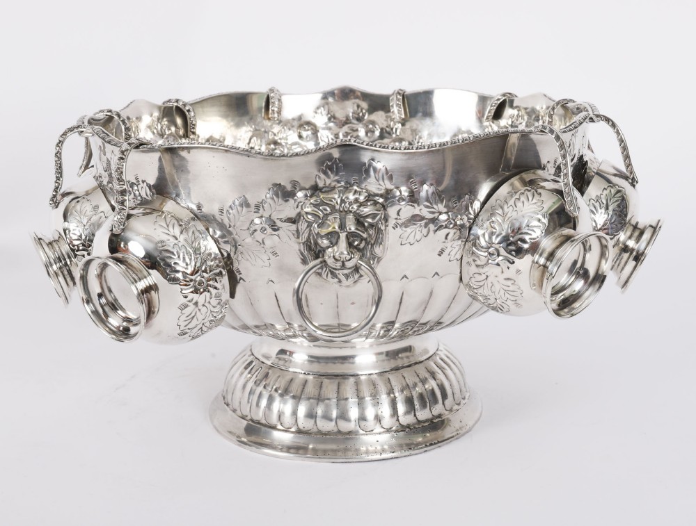 Antique Punch Bowl Set / Wine Champagne cooler 20th Century