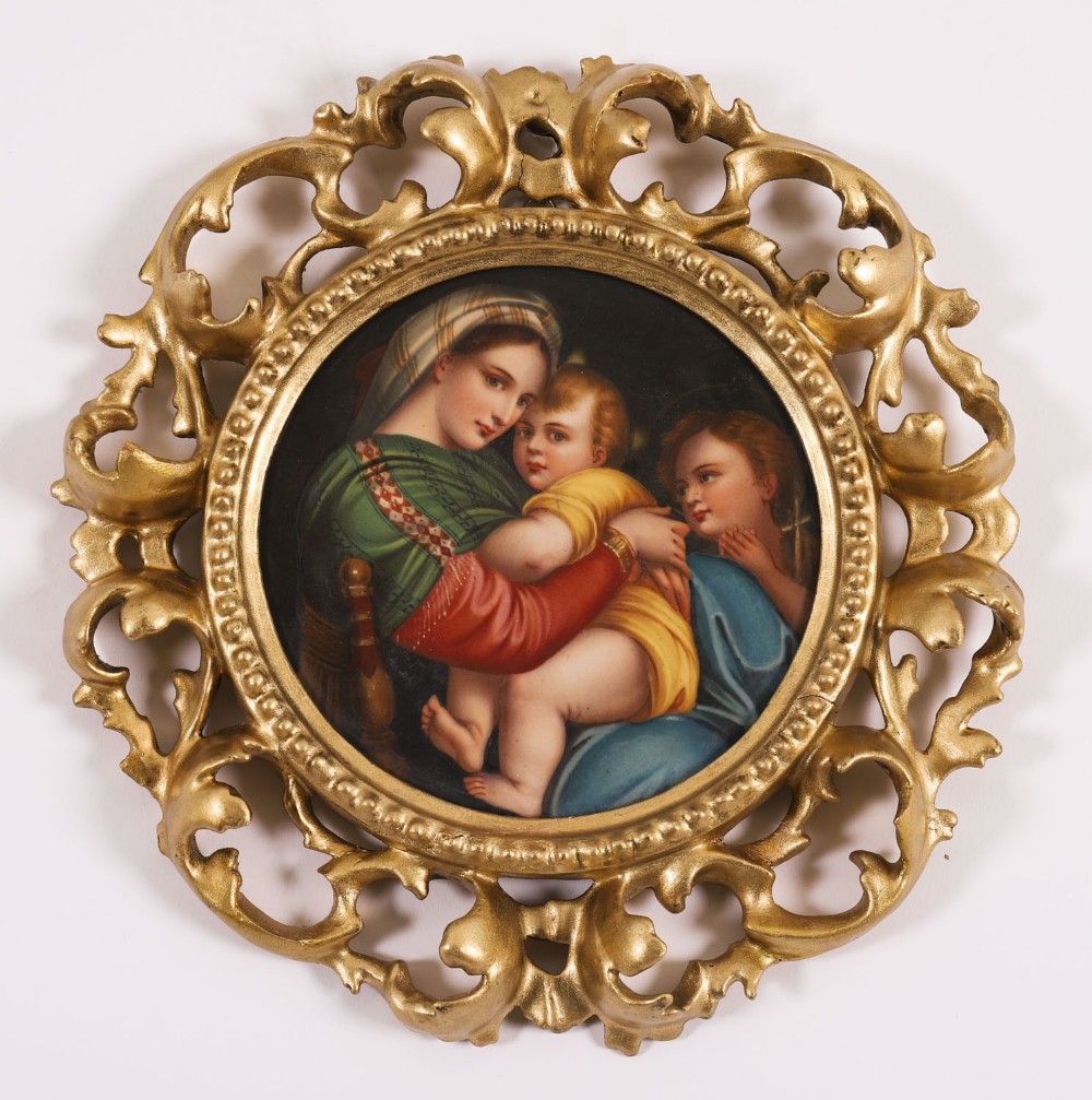 Antique Porcelain Plaque 