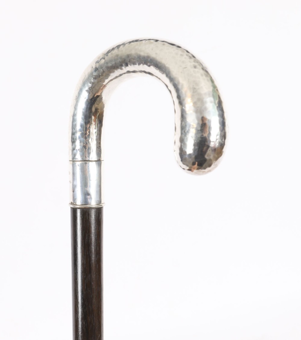 Antique Swedish Silver Walking Cane Stick 19th Century 90 cm/ 35 inch