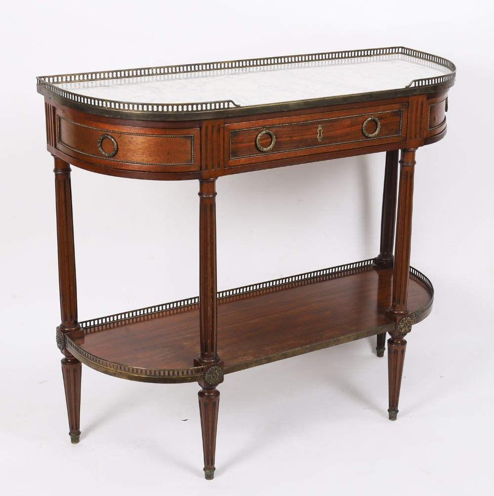 Antique French Directoire Mahogany Console Table C1840 19th Century