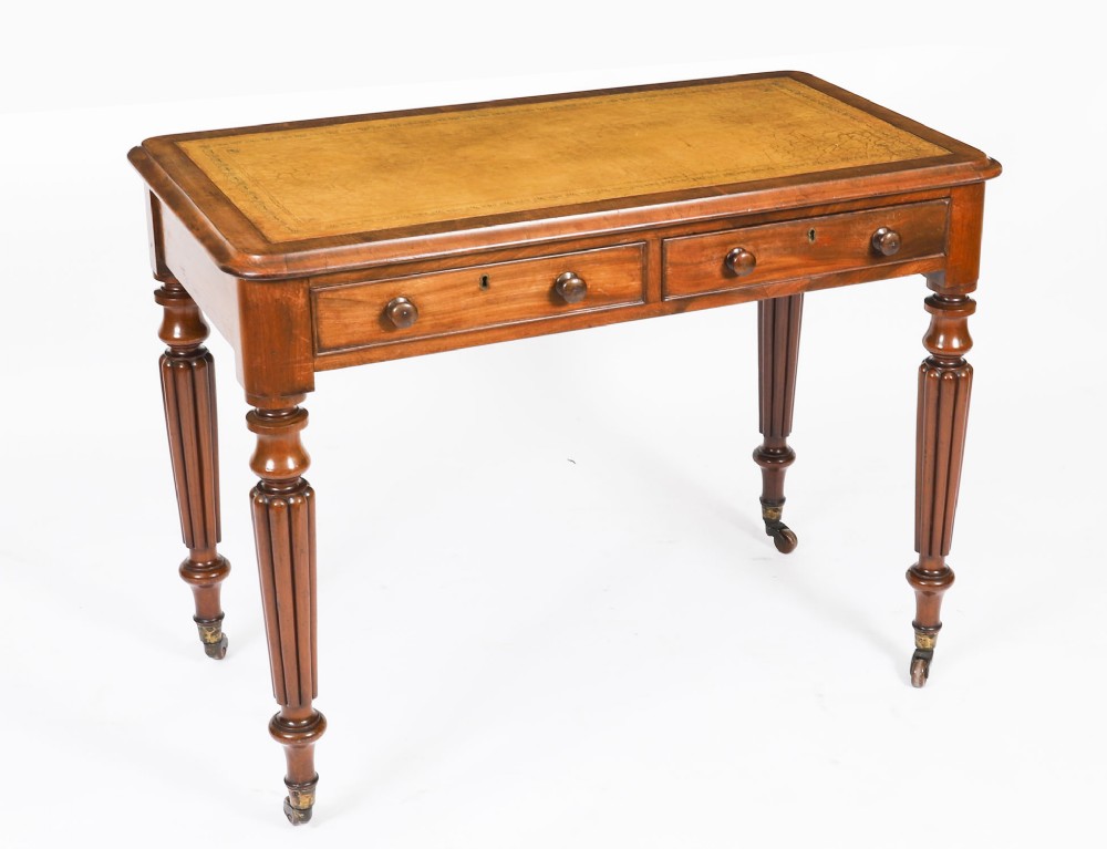 Antique Victorian Partners Writing Library Table 19th C