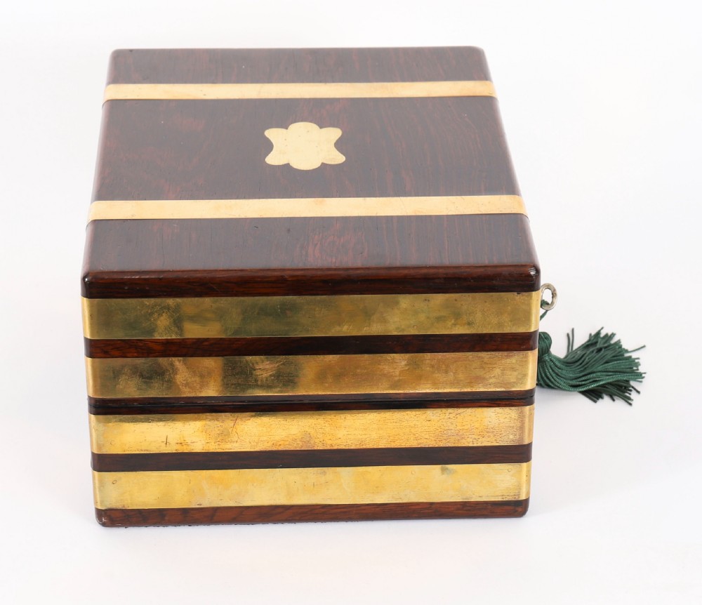 Antique Victorian Gonçalo Alves Jewellery Casket F. L. Hausburg 19th C View V