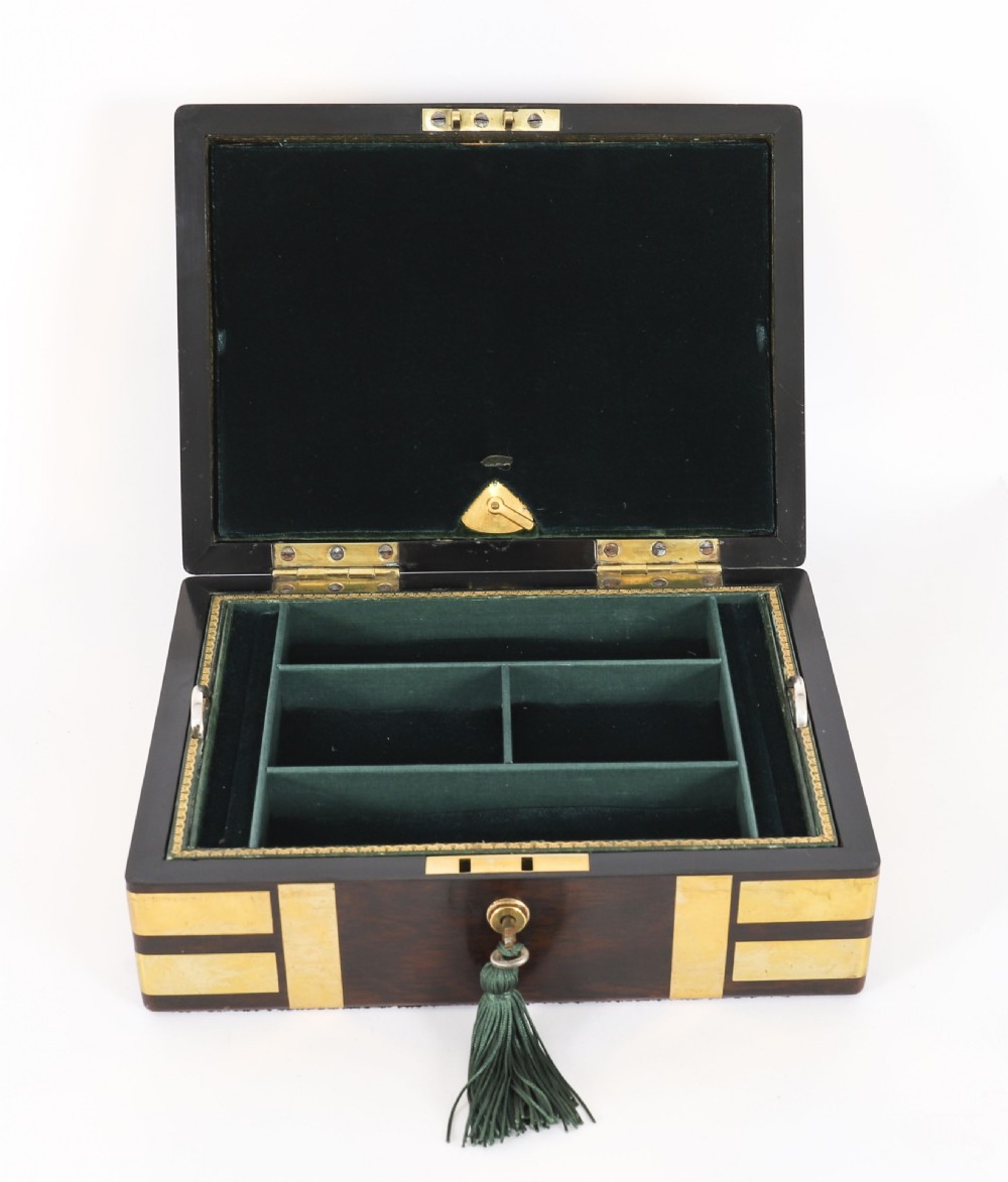 Antique Victorian Gonçalo Alves Jewellery Casket F. L. Hausburg 19th C View VII