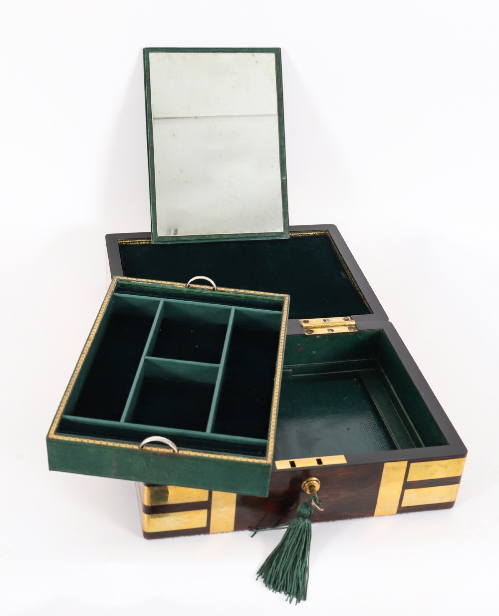 Antique Victorian Gonçalo Alves Jewellery Casket F. L. Hausburg 19th C View VIII