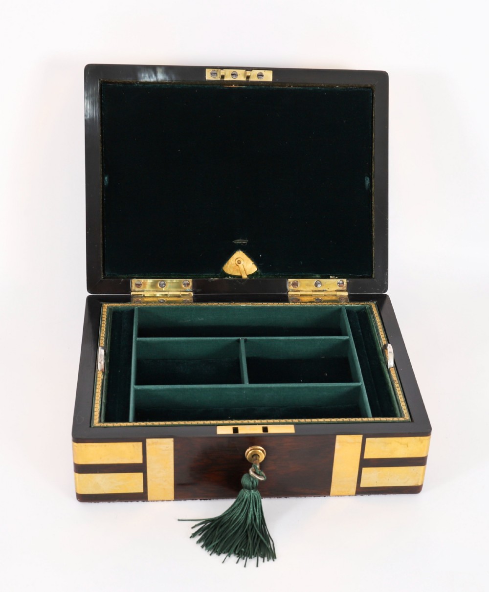 Antique Victorian Gonçalo Alves Jewellery Casket F. L. Hausburg 19th C View XIII