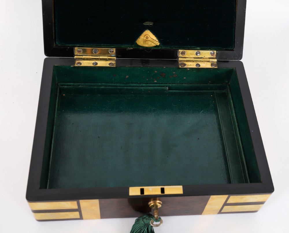 Antique Victorian Gonçalo Alves Jewellery Casket F. L. Hausburg 19th C View XIV