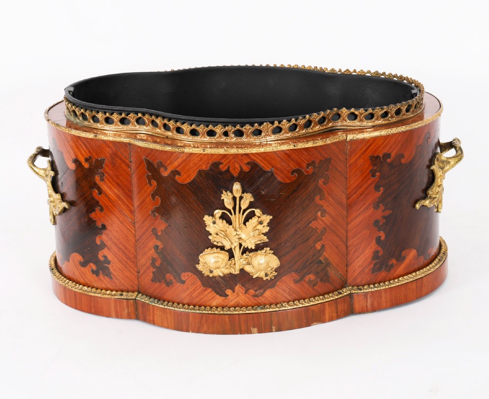 Antique French Sevres Porcelain Ormolu Mounted Planter Jardiniere 19th Century View XI