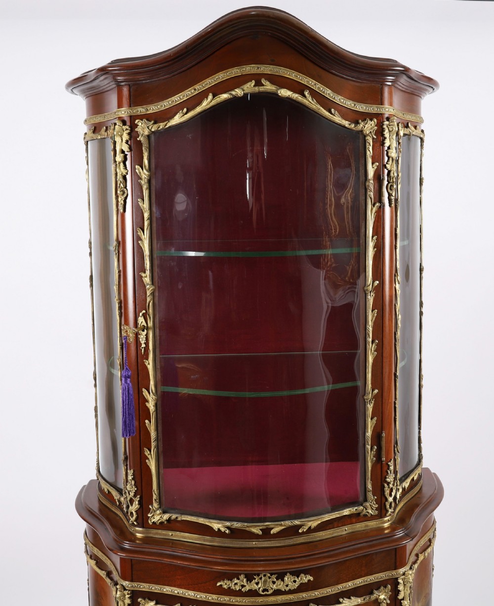 Antique French Vernis Martin Vitrine Display Cabinet C1880 19th C View III
