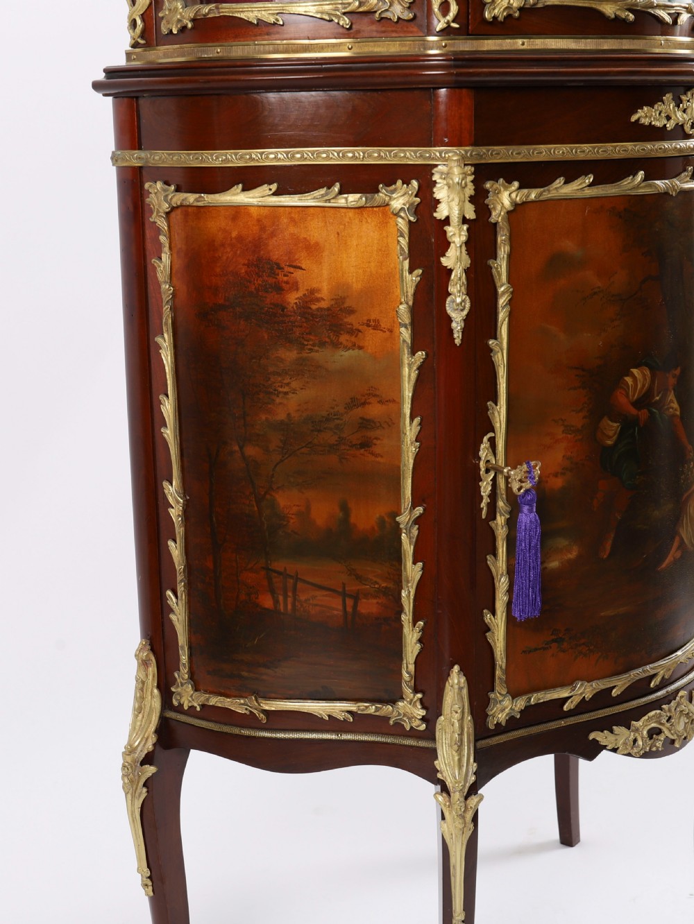 Antique French Vernis Martin Vitrine Display Cabinet C1880 19th C View VI
