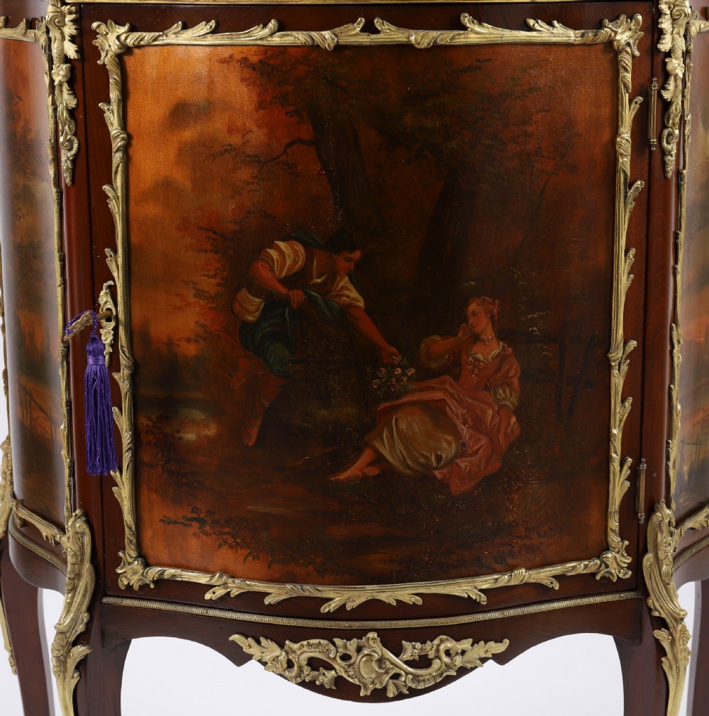 Antique French Vernis Martin Vitrine Display Cabinet C1880 19th C View IX