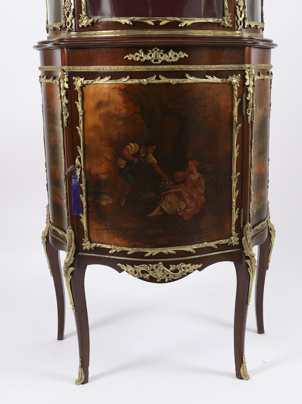 Antique French Vernis Martin Vitrine Display Cabinet C1880 19th C View XI