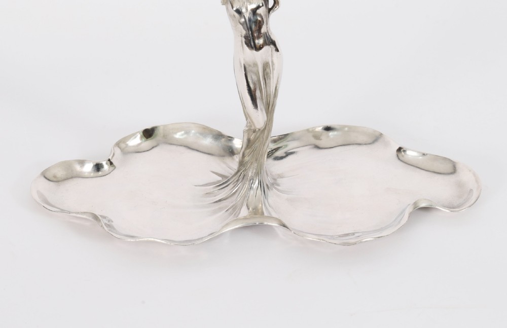 Antique German WMF Silver Plated Sweets / Visiting Card / Key/ Tray Circa 1900 View XI