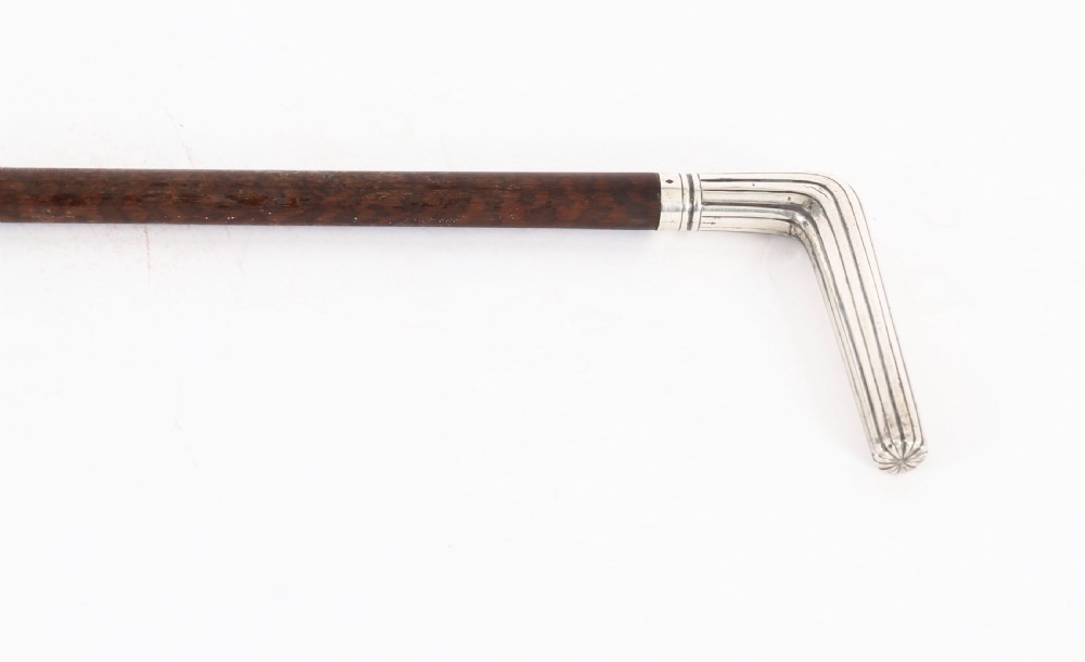 Antique French Silver Walking Cane Stick19th Century 88cm 34.5inch View VIII