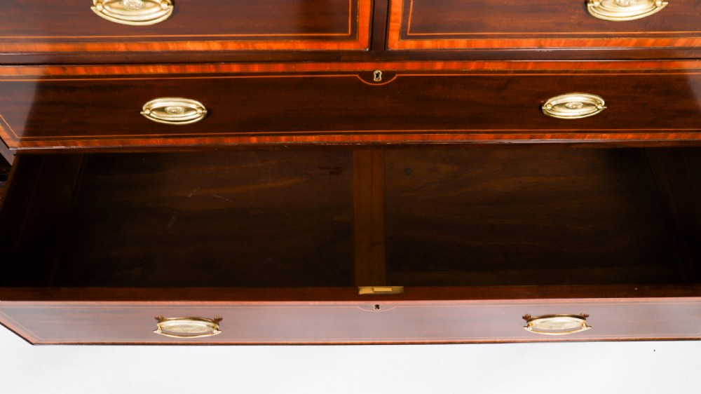 Antique George III Flame Mahogany Breakfront Wardrobe C1780 18th C View XI