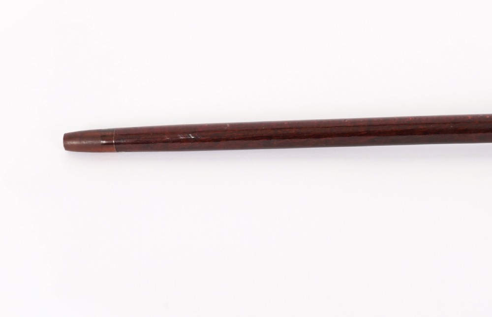 Antique Sterling Silver Elephant Walking Cane Stick 19th C 94cm/37inches View V