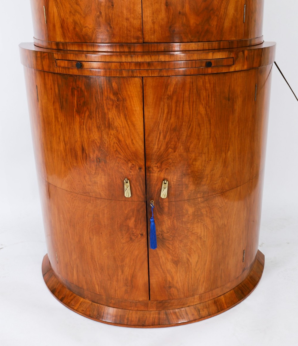 Antique Art Deco Burr Walnut Cocktail Cabinet by Hille C1920 View IX