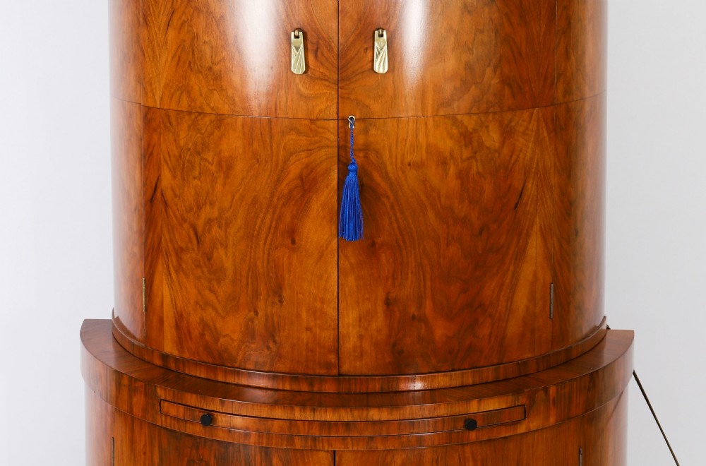 Antique Art Deco Burr Walnut Cocktail Cabinet by Hille C1920 View X