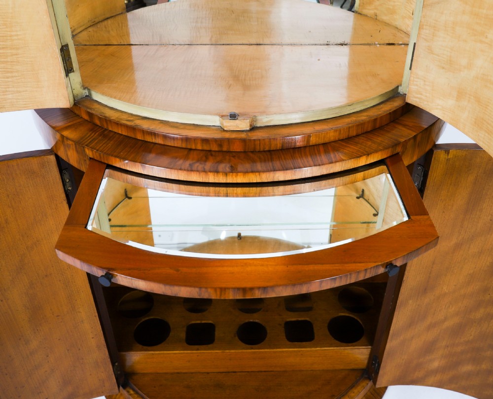 Antique Art Deco Burr Walnut Cocktail Cabinet by Hille C1920 View XVII