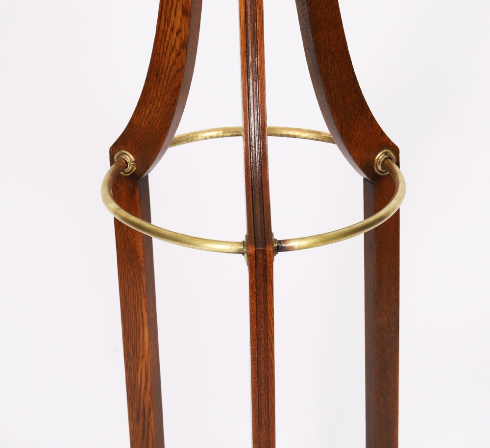 Antique Victorian Oak Hall Umbrella Coat Stand 19th Century View VIII