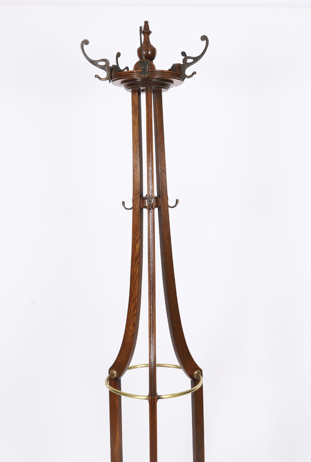 Antique Victorian Oak Hall Umbrella Coat Stand 19th Century View IX