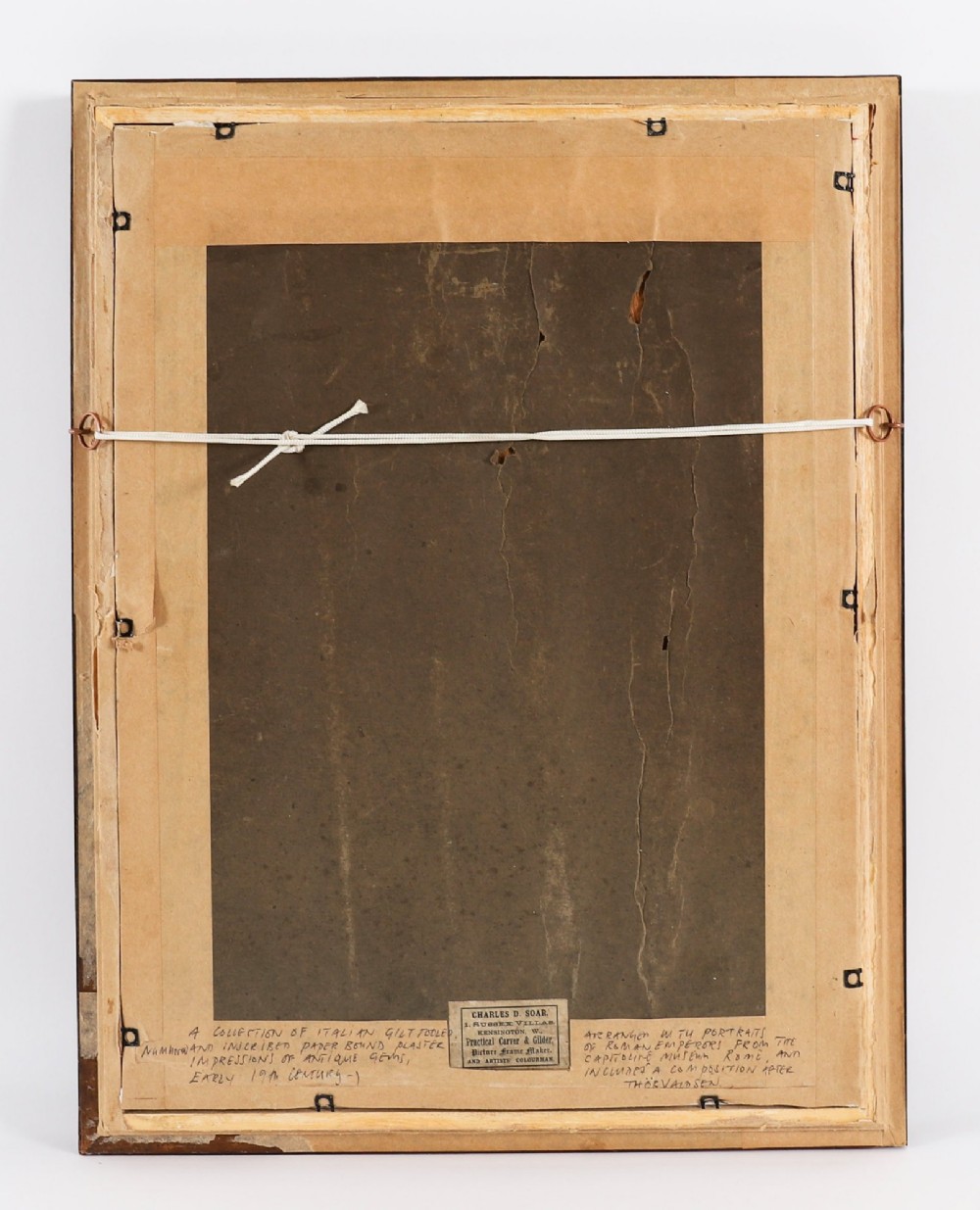 Antique Set of Framed Grand Tour Roman Emperor Liberotti Intaglios 19th C View VI