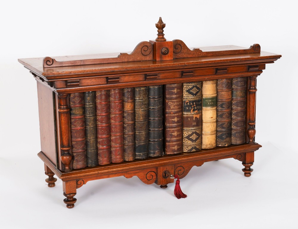 Antique Victorian Solid Walnut Table Top Collectors Cabinet C1840 19th C