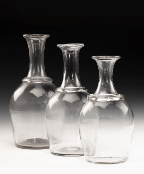 Nineteenth Century Graduated Set of Decanters.