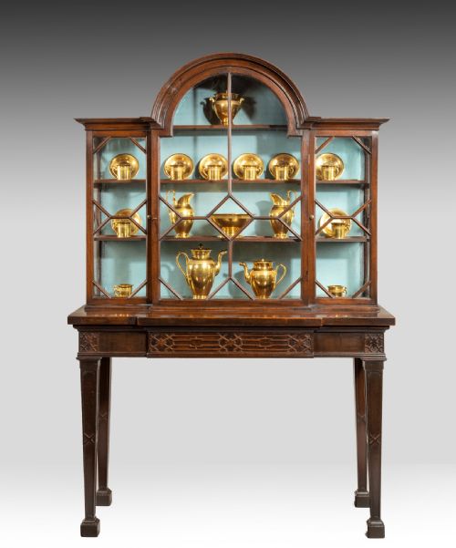 Georgian Chippendale Mahogany China Cabinet