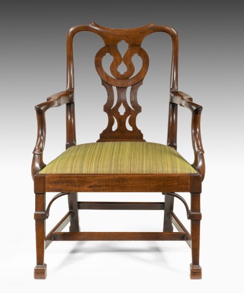 Georgian Mahogany Desk Armchair