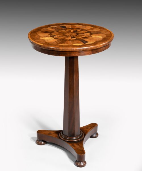 Regency Specimen Inlaid Tripod Table