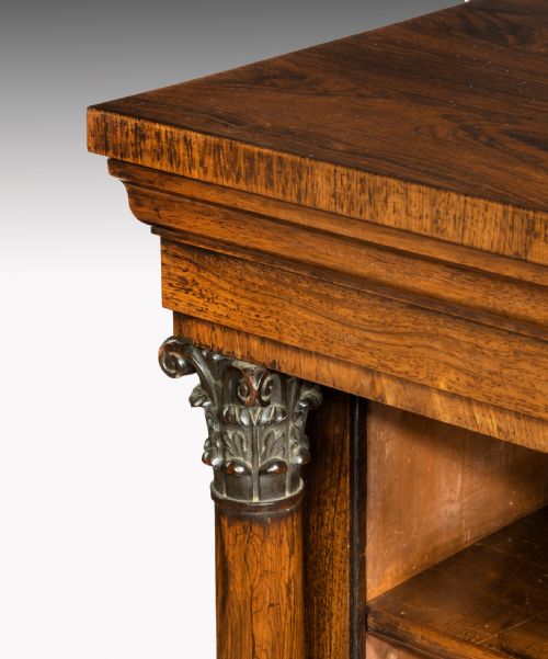 fig 1. Pair of Regency carved rosewood bookcases