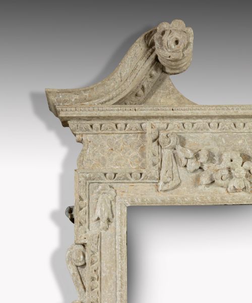 fig 1. Irish George II Painted Mirror In The Kentian Style
