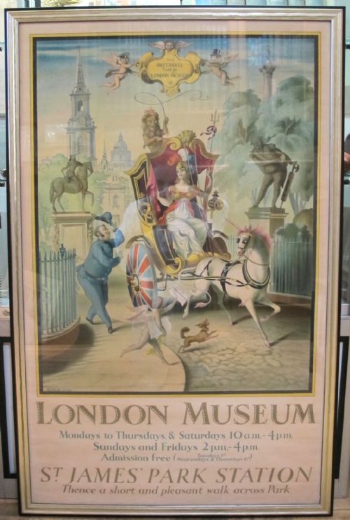 Rex Whistler: Britannia Visits the London Museum Lithograph Poster