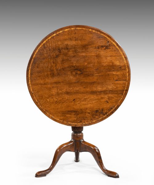 Georgian Yew Wood Tripod Table