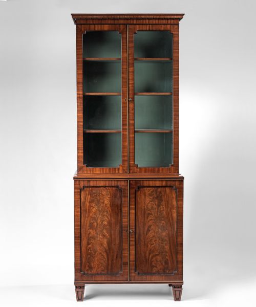 Regency Mahogany Bookcase of Slim Proportions