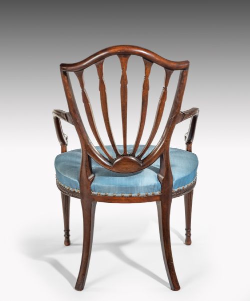 fig 1. Georgian carved mahogany armchair