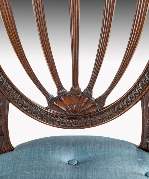fig 2. Georgian carved mahogany armchair