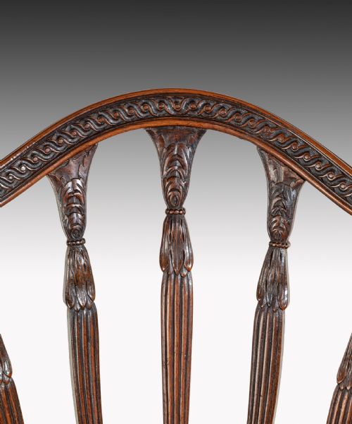 fig 5. Georgian carved mahogany armchair