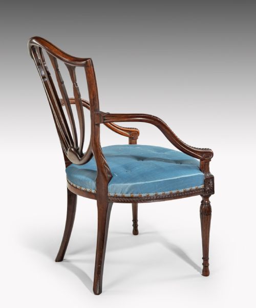 fig 7. Georgian carved mahogany armchair