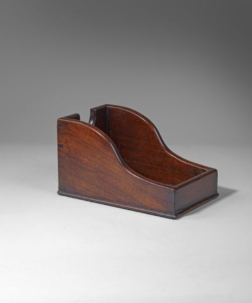 Georgian Mahogany Wine Bottle Coaster
