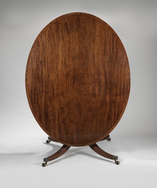 Georgian Sheraton Oval Dining Table